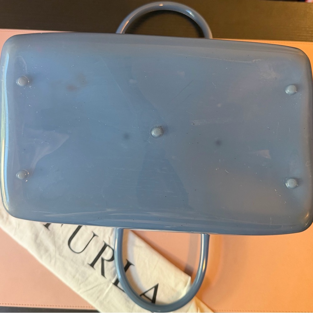 Furla Patent Leather Dome Satchel in Royal Blue - Picture 16 of 16